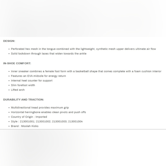 Moolah Kicks Women's Moolah Phantom 1 Basketball Shoes - Picture 12 of 12